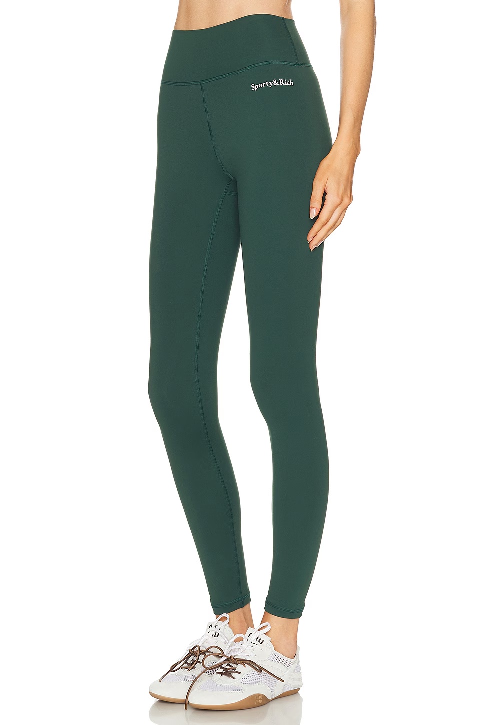 Serif Logo Legging Forest