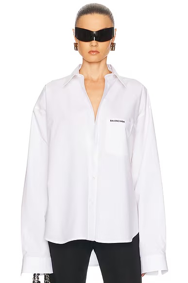 Long Sleeve Regular Shirt White