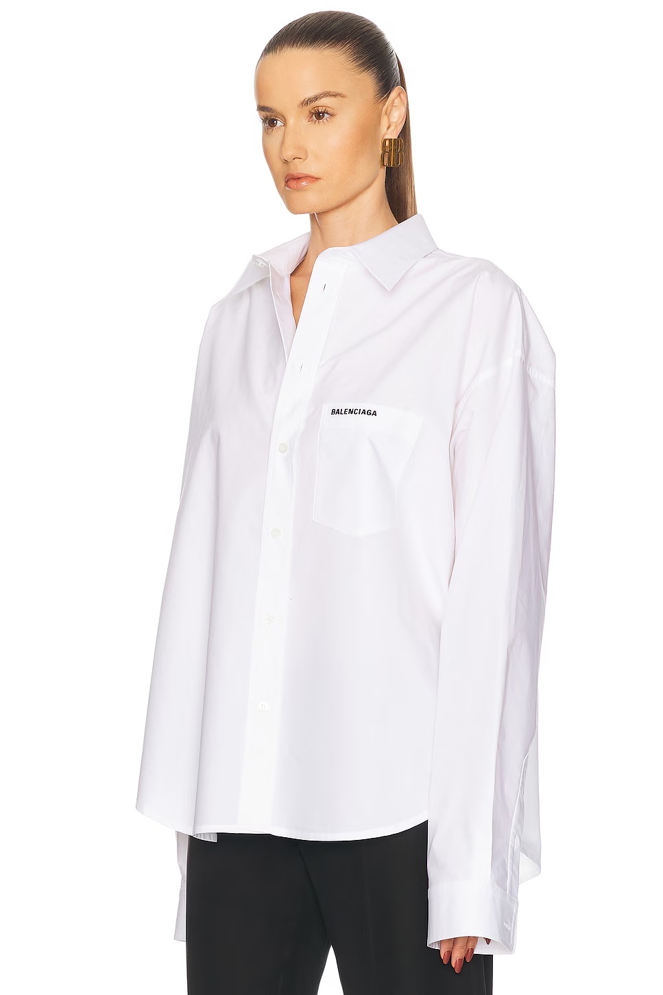 Long Sleeve Regular Shirt White