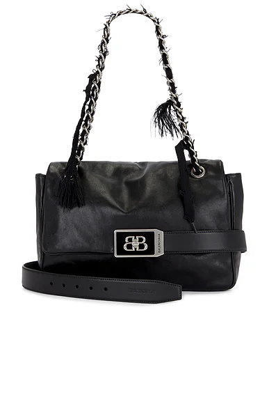 Modu Flap Medium Chain Bag Black