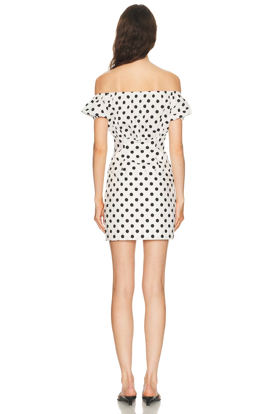 Calla Mini Dress Ivory & Black