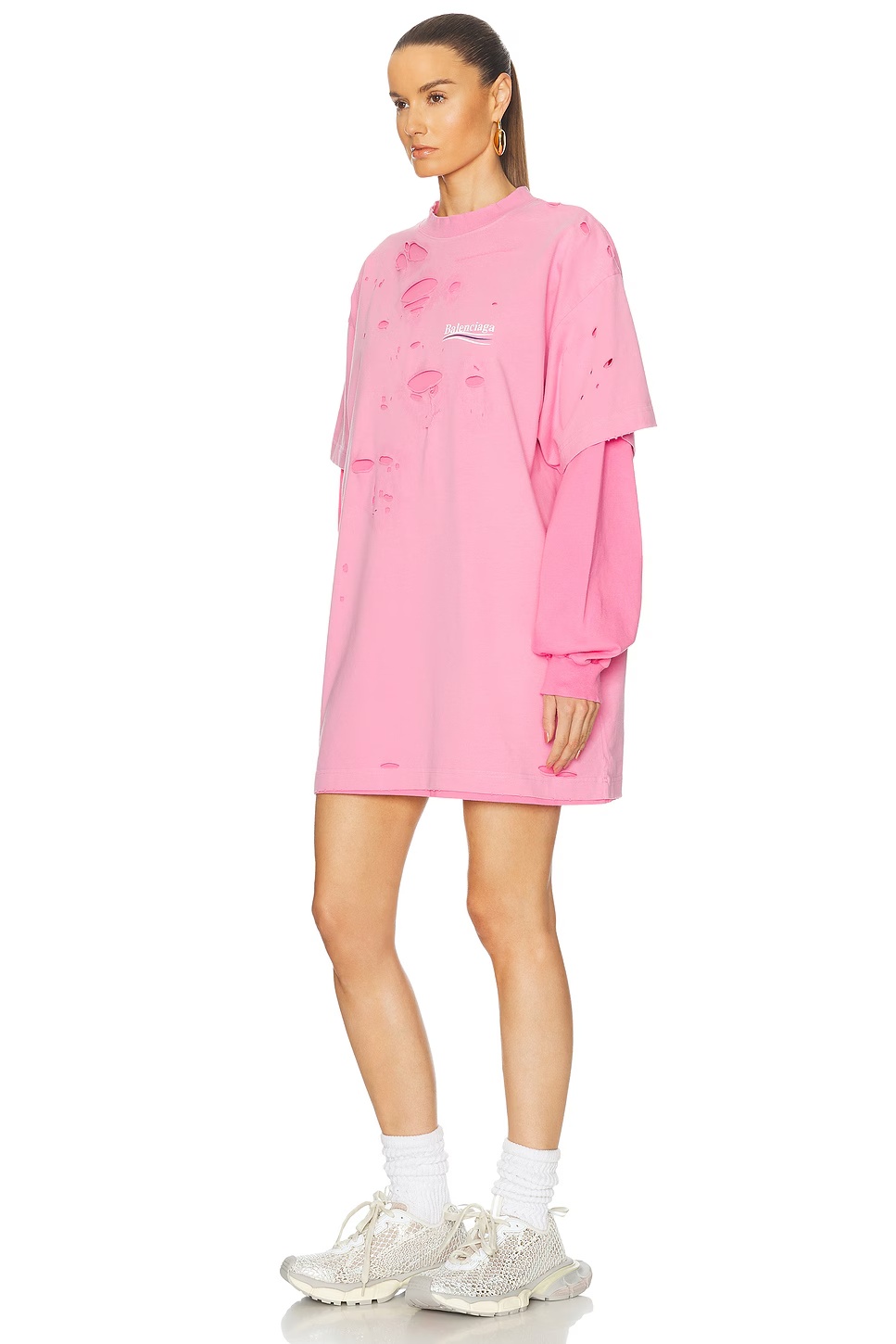 Camp Destroy Top Dirty Pink
