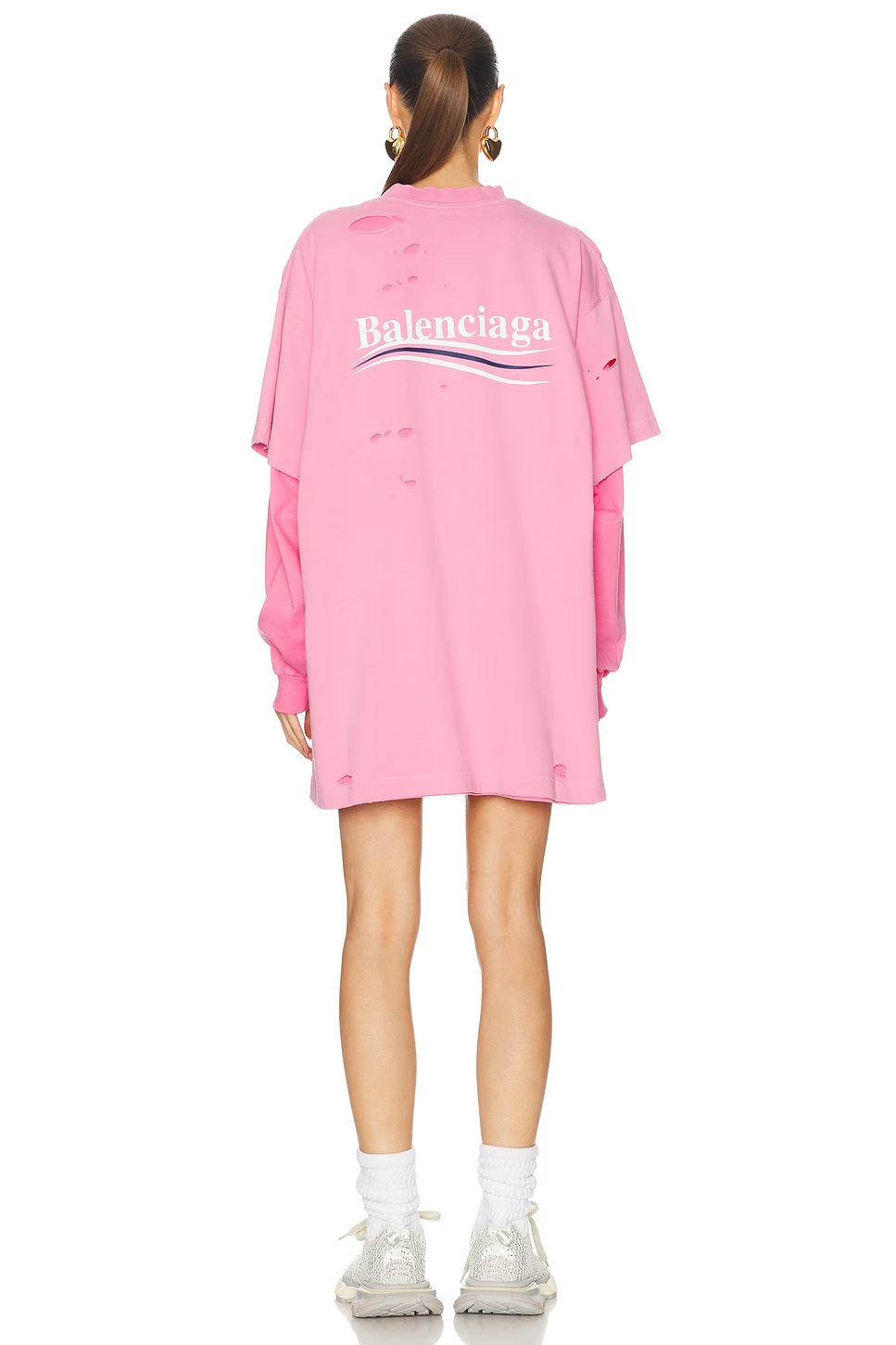 Camp Destroy Top Dirty Pink