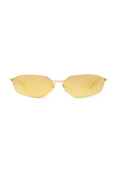 Rectangular Sunglasses Gold