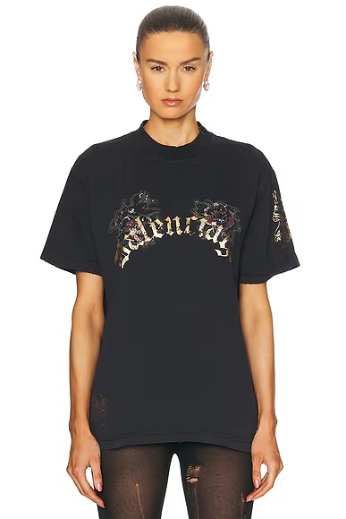 Small Fit T-shirt Washed Black