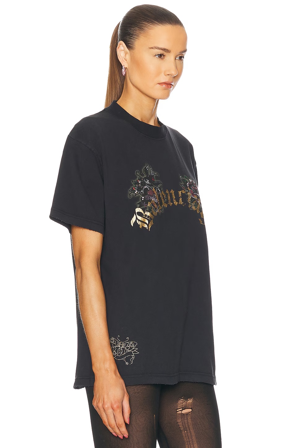 Small Fit T-shirt Washed Black