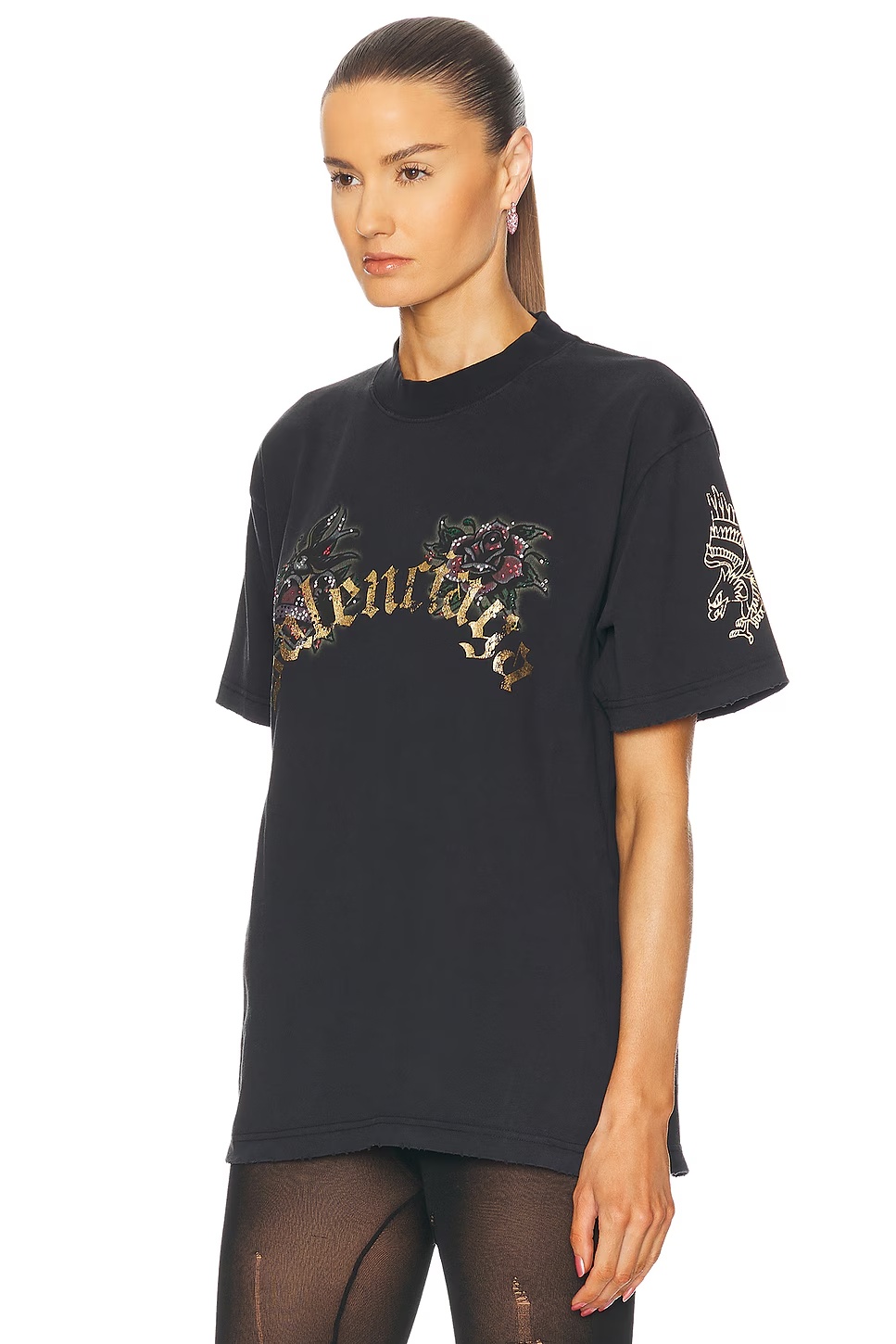 Small Fit T-shirt Washed Black