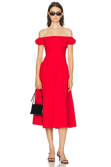 Augusta Drop Waist Maxi Dress High Risk Red