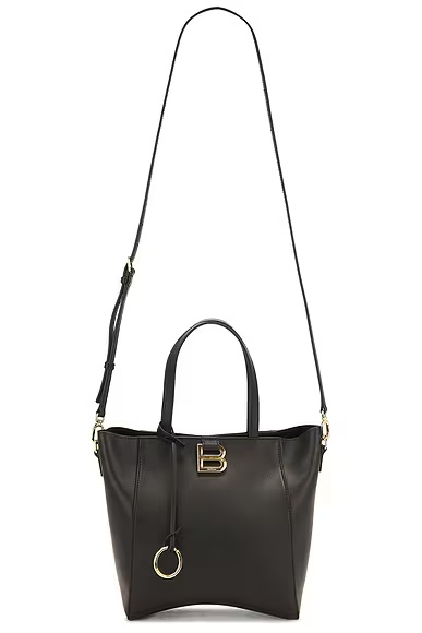 Hourglass Small Soft Tote Bag Black
