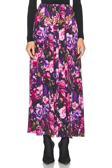 Pleated Skirt Purple & Pink