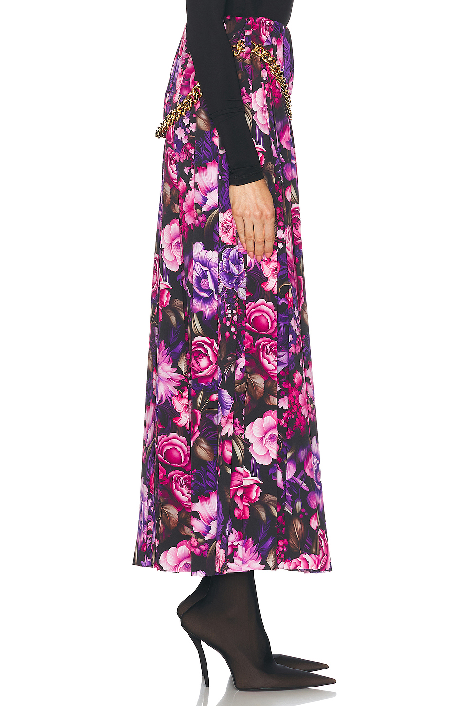Pleated Skirt Purple & Pink