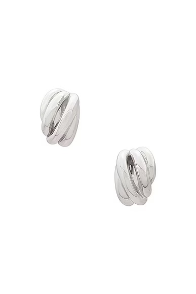 Saturne Earrings Shiny Silver