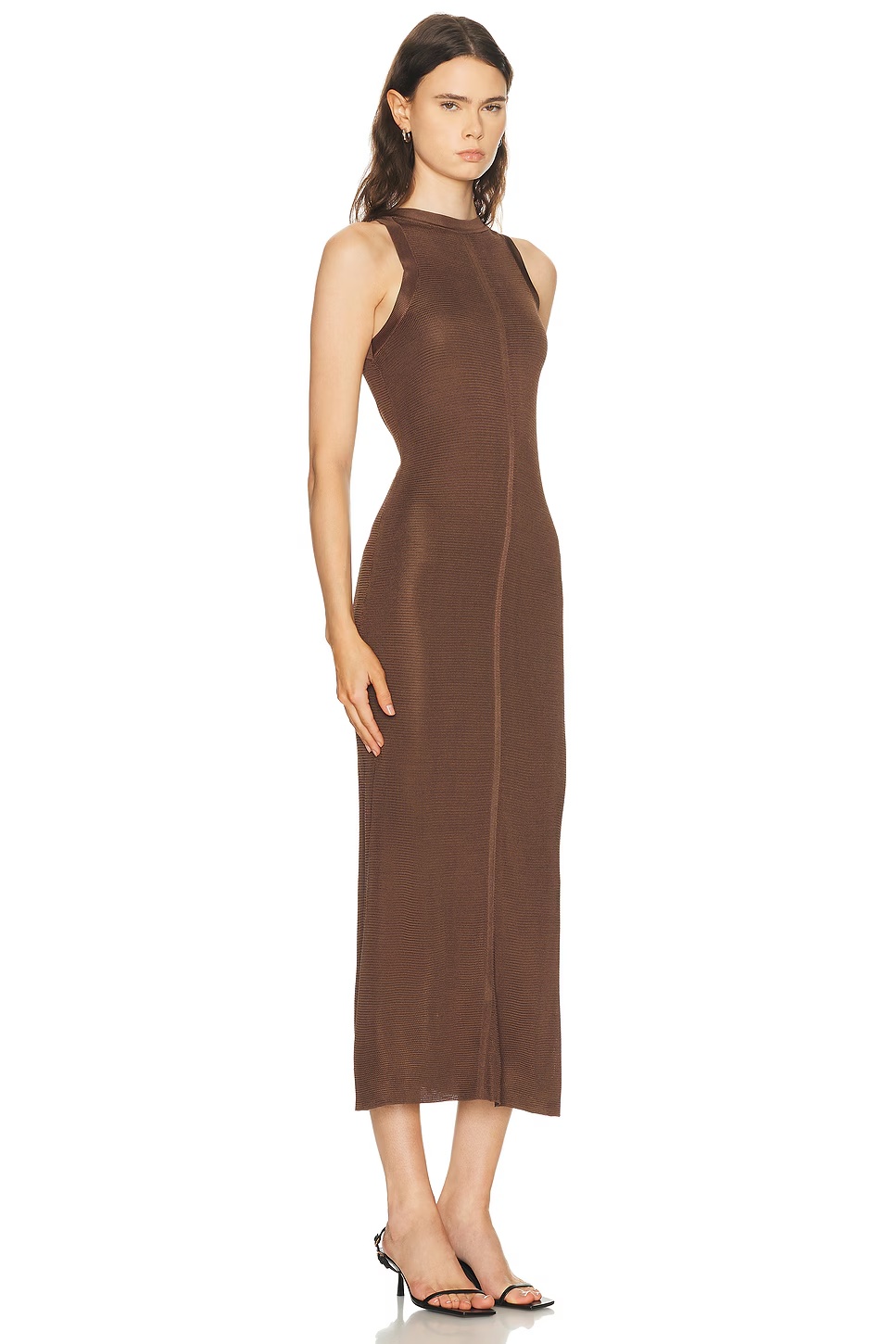 Pablo American Armhole Maxi Dress Brown