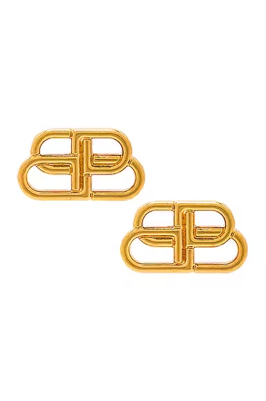 Bb Stud Earrings Gold