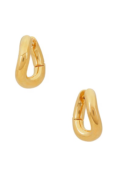 Loop Earrings Shiny Gold