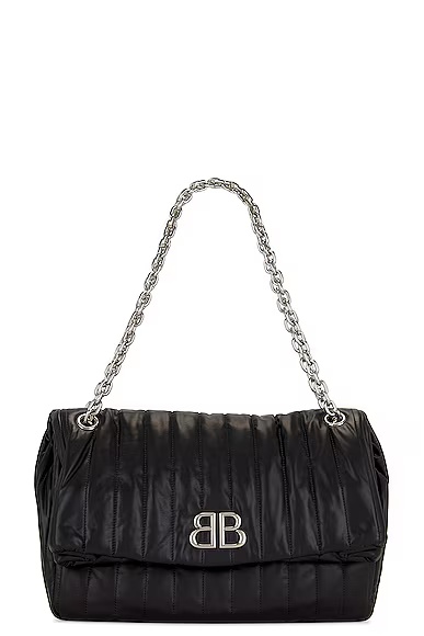 Monaco Medium Chain Bag Black
