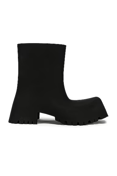 Trooped Rubber Boots Black