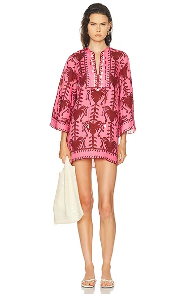 Wild Savannah Tunic Dress Pink & Cherry