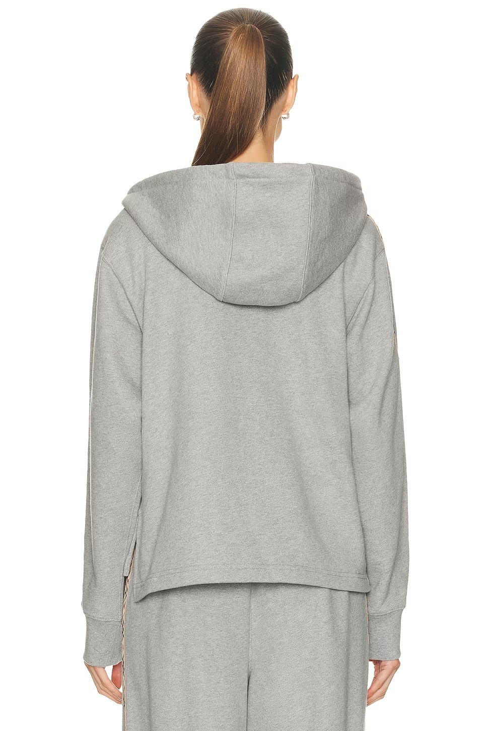 Harper Zip Up Hoodie Pale Grey Melange