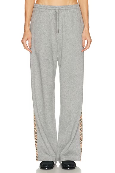 Jodie Sweatpant Pale Grey Melange
