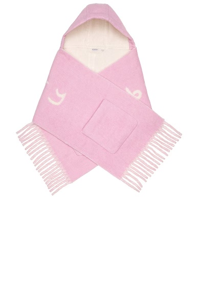Hooded Pocket Scarf Sugar Pink