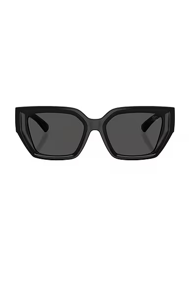 Square Sunglasses Black & Dark Grey