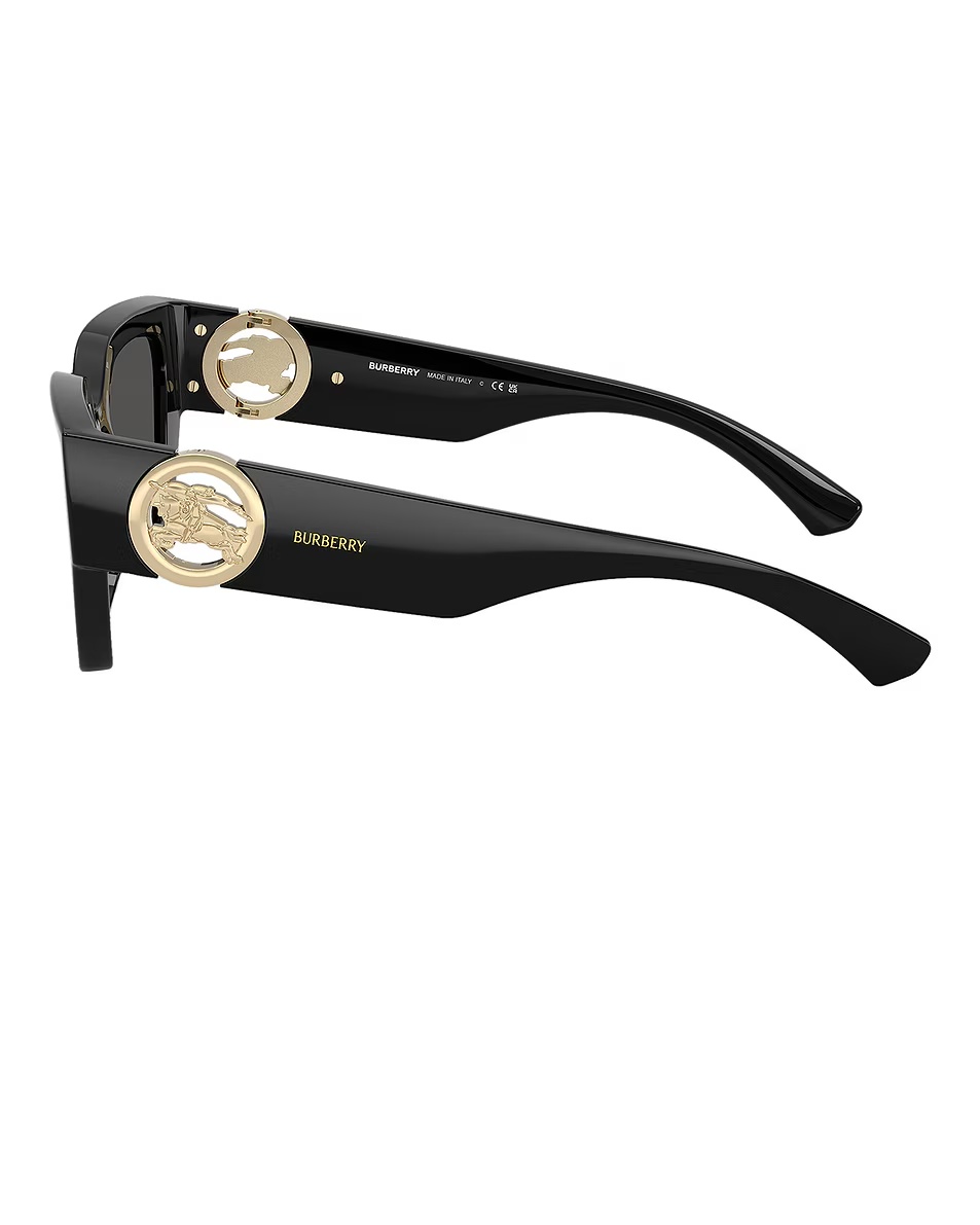 Square Sunglasses Black & Dark Grey