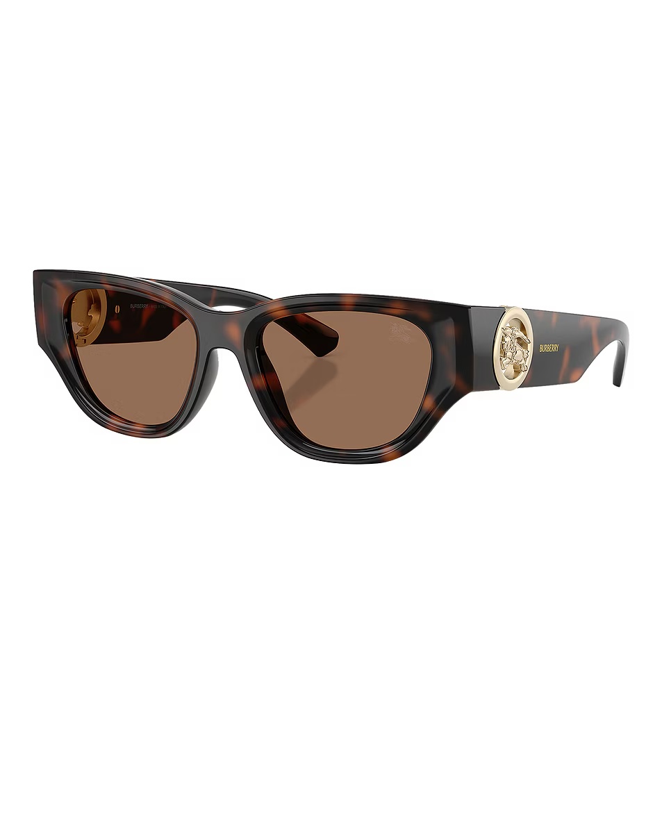 Rectangular Sunglasses Dark Havana