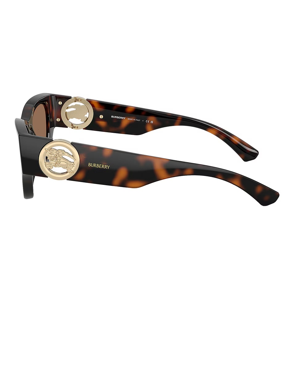 Rectangular Sunglasses Dark Havana