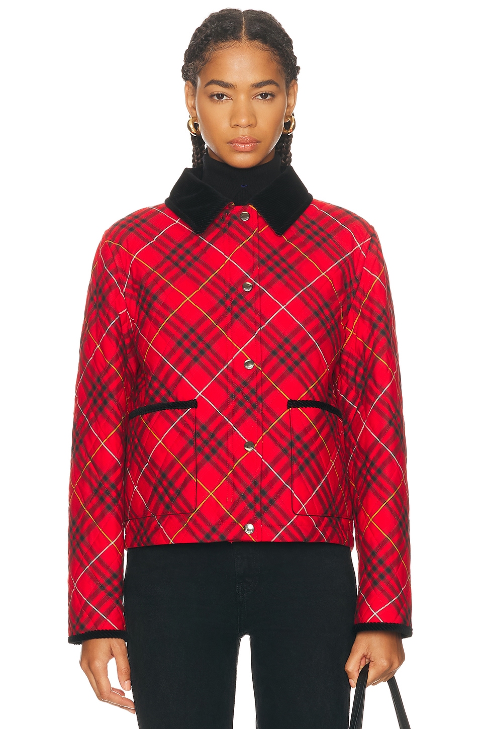 Oldham Check Coat Poppy IP Check
