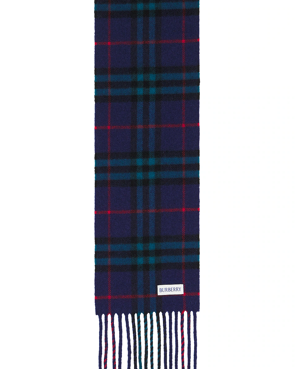 Cashmere Scarf Bugle Blue