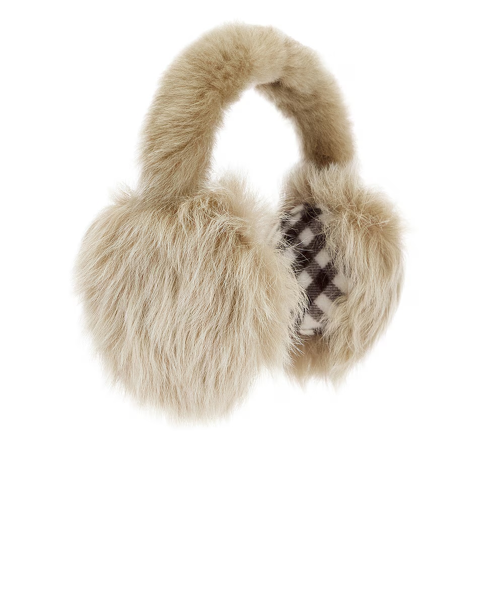 Shearling Earmuff Linden Brown