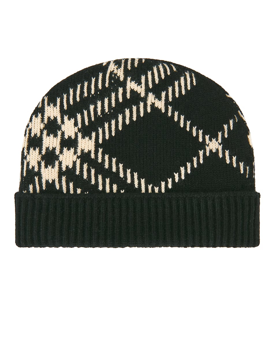Core Check Beanie Black & Calico IP Check