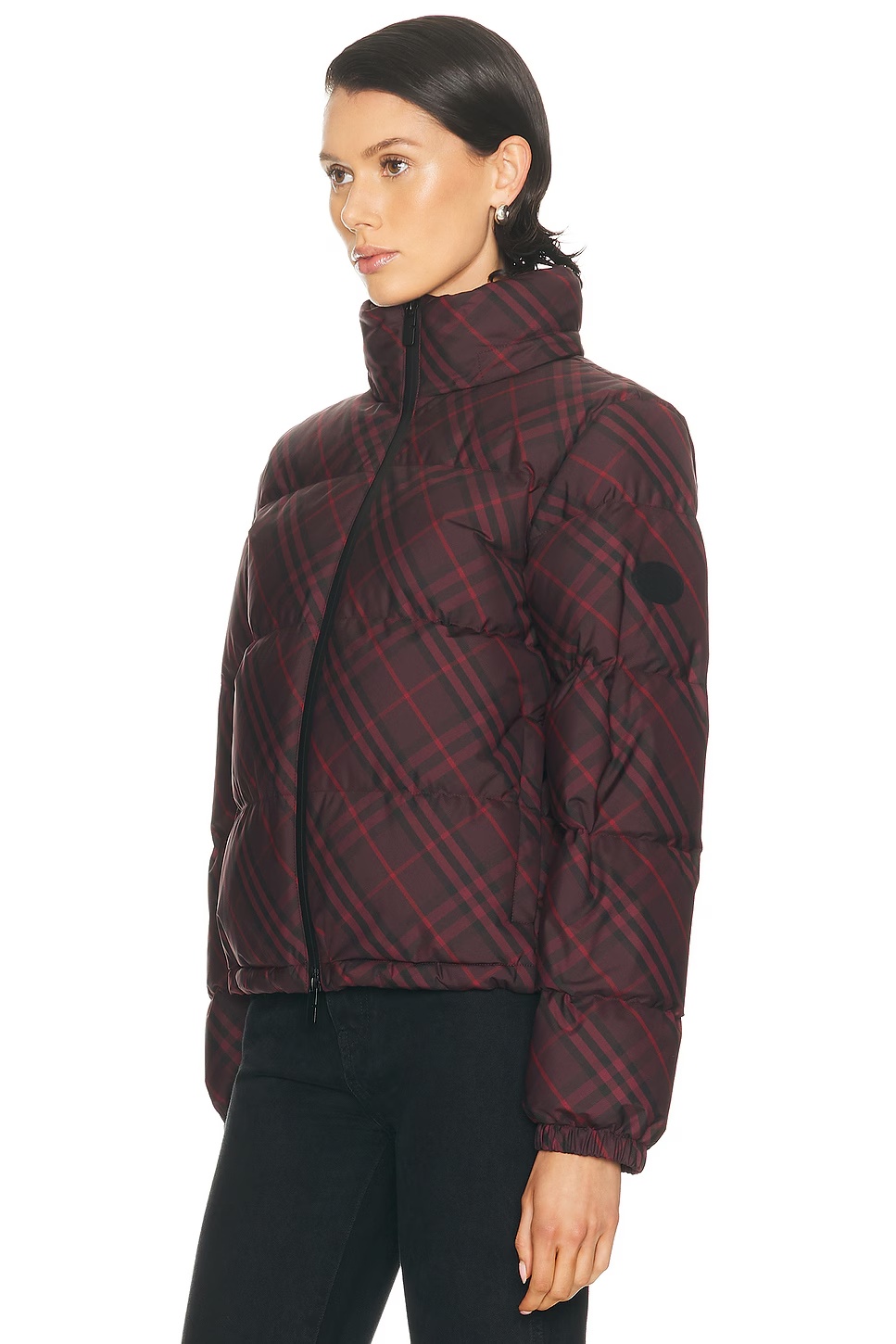 Ambleside Check Puffer Wine Ip Check