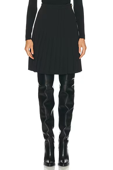 Eleonora Pleated Skirt Black