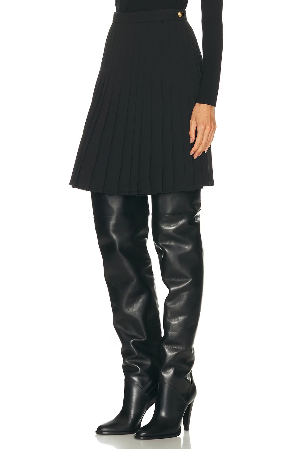 Eleonora Pleated Skirt Black