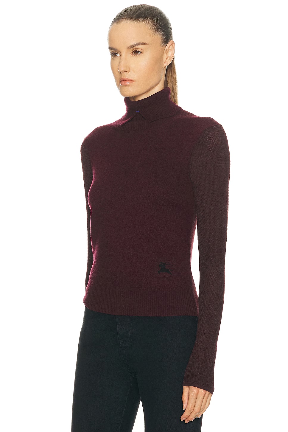 Turtleneck Sweater Mahogany Red