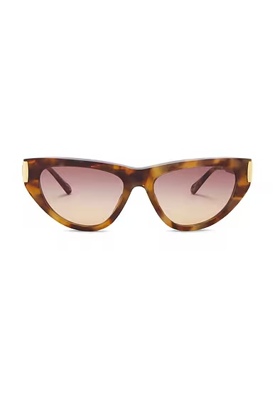 Holly Cat Eye Sunglasses Havana & Brown