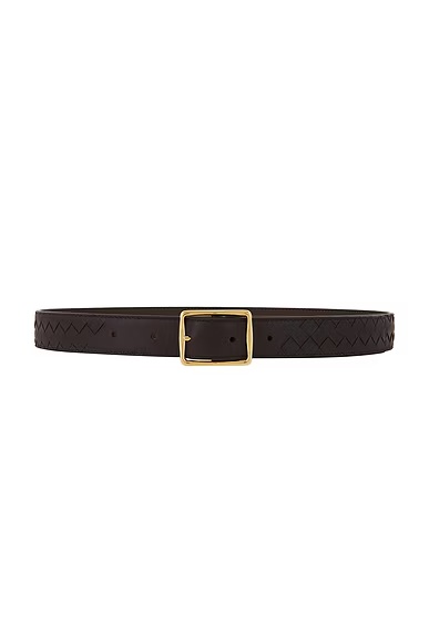 Reverso Belt Dark Barolo, Nocciola, & Muse Brass
