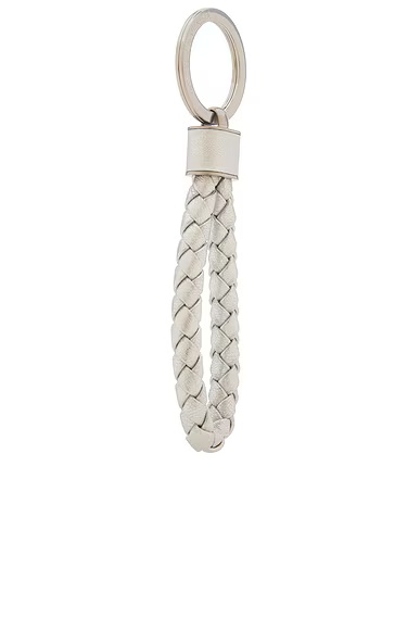 Intrecciato Keyring Silver