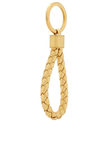 Intrecciato Keyring Gold