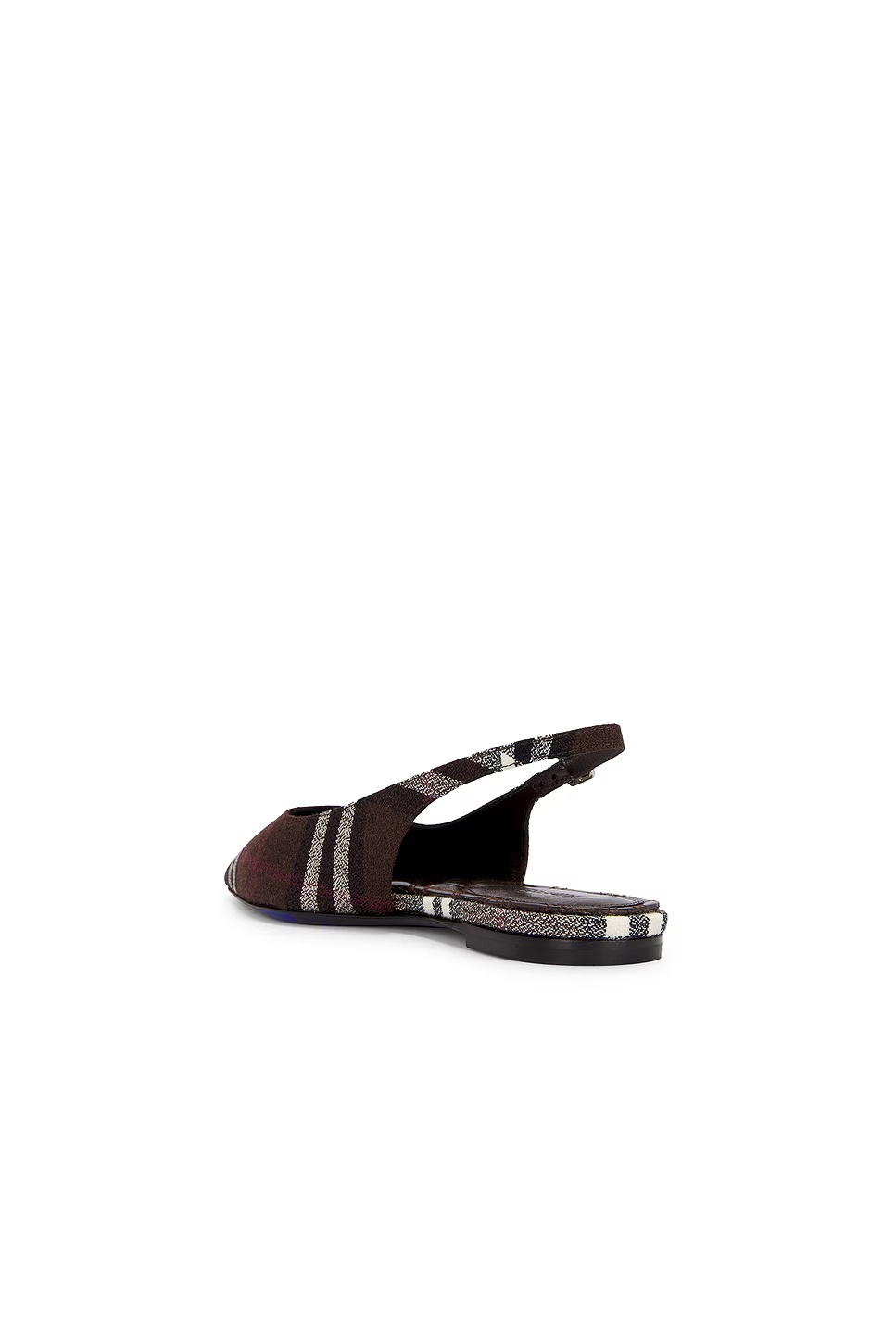 Dame Slingback Flat Mahogany Ip Check