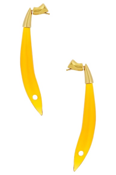 Drop Earrings Gold Caramel