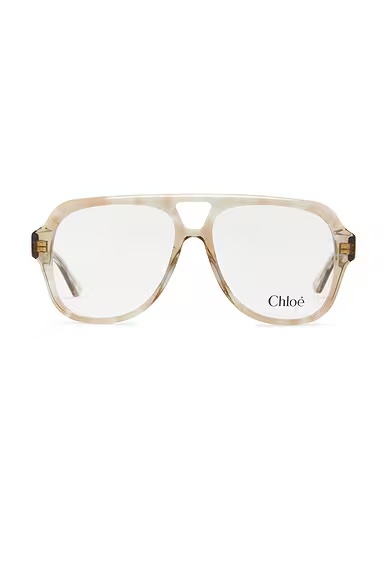 Shield Eyeglasses Havana & Transparent