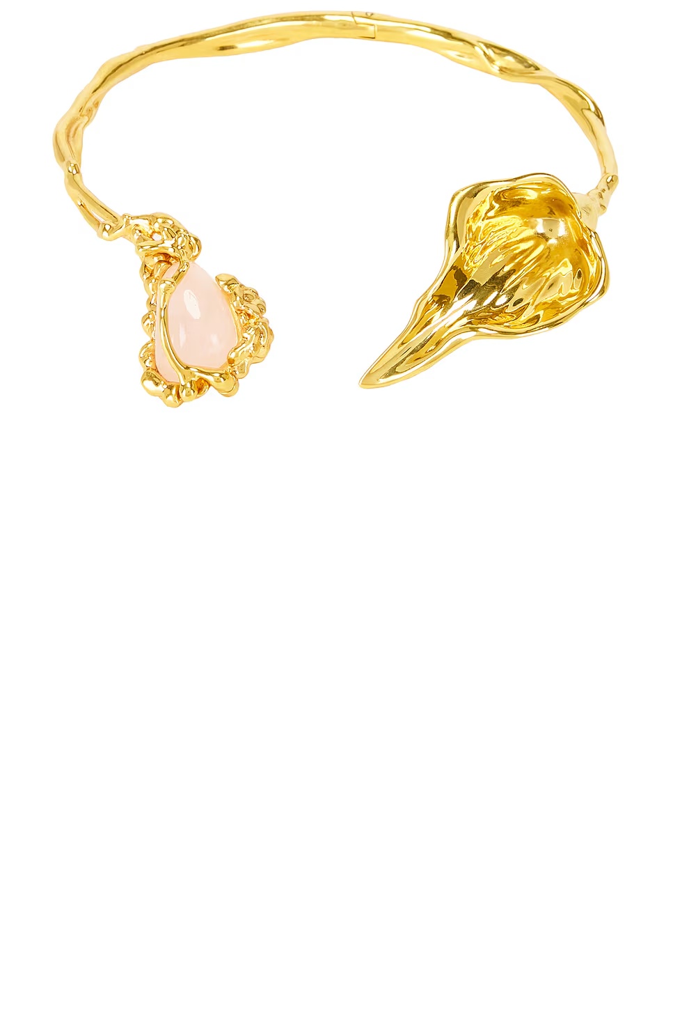 Cuff Necklace Gold & Pink