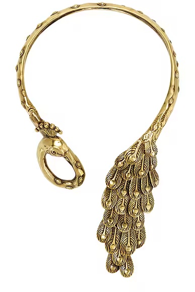 Cuff Necklace Vintage Gold