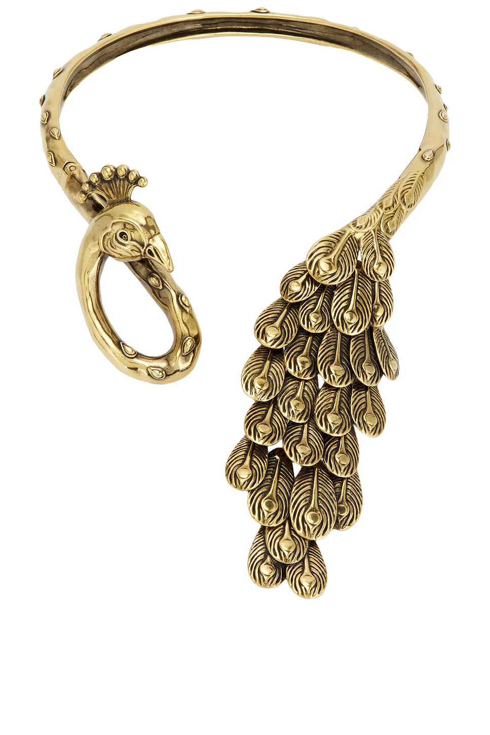 Cuff Necklace Vintage Gold