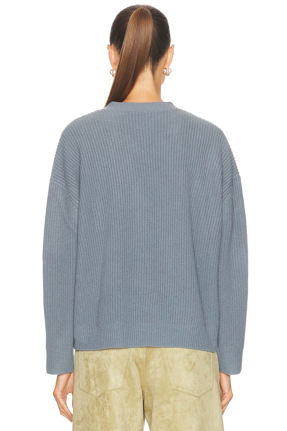 Cropped Cashmere Cocoon Cardigan Seaside