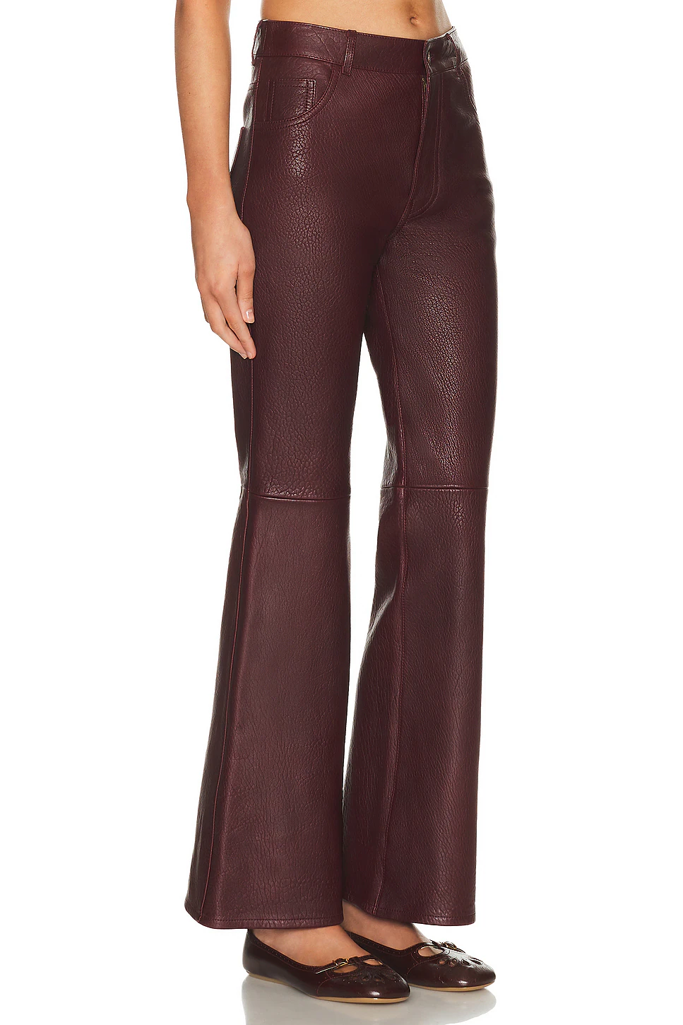 Leather Pant Full Violine