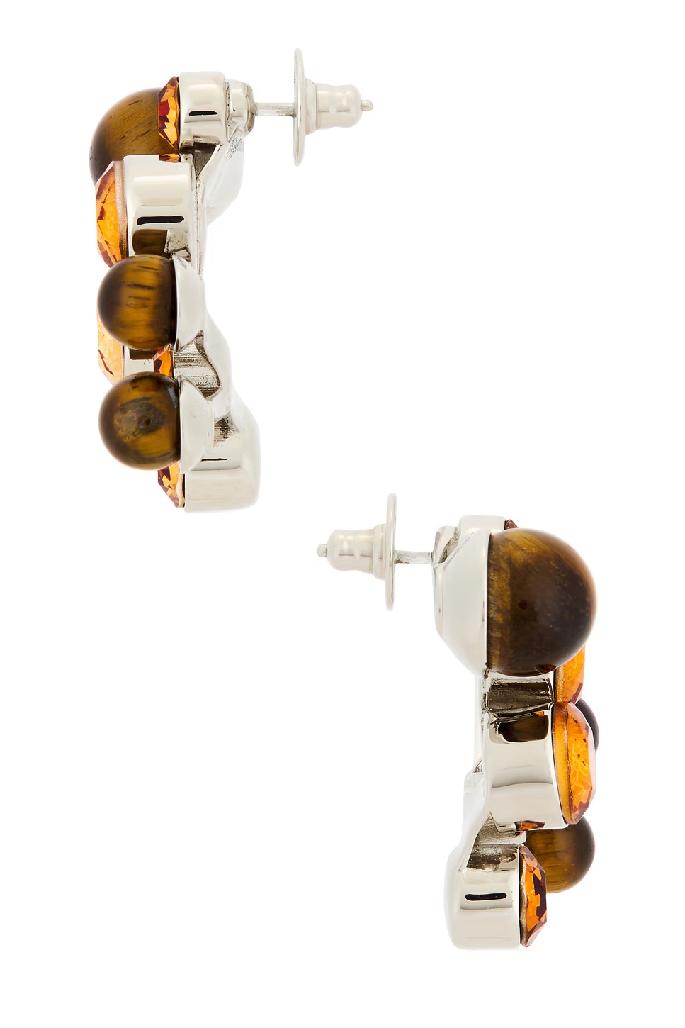Stud Earrings Tiger-Eye